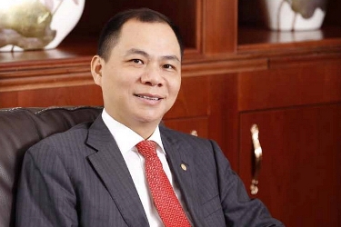 Tỷ phú Phạm Nhật Vượng thăng hạng trên Forbes
