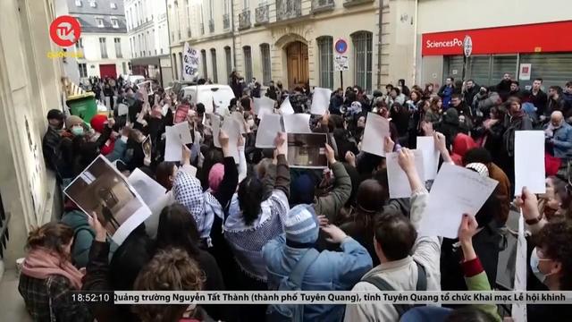 Sinh viên Pháp biểu tình ủng hộ Palestine