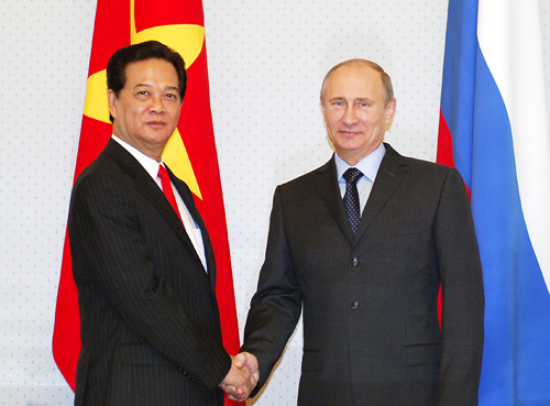 Thủ tướng Nguyễn Tấn Dũng hội kiến Tổng thống Nga V. Putin