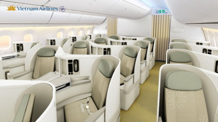 Bên trong chiếc Boeing Dreamliner đang gây “sốt dư luận” của Vietnam Airlines