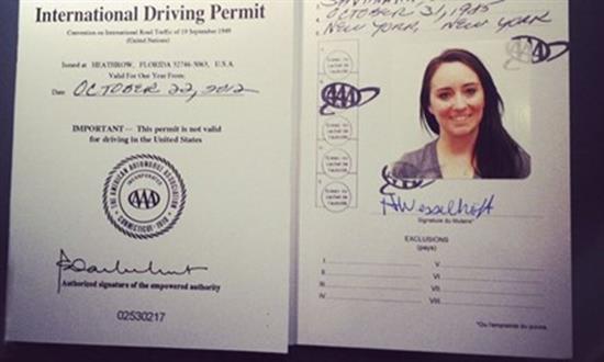 Có bằng lái Việt Nam, được lưu hành ở 73 nước