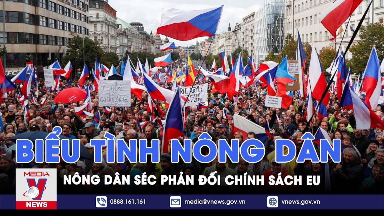 Nông dân Séc biểu tình phản đối chính sách của EU