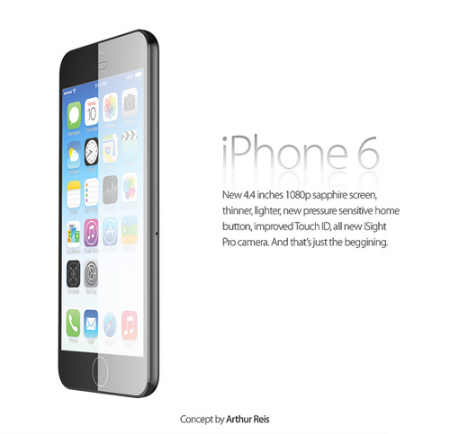 iPhone 6 concept cực đẹp với màn hình bằng đá sapphire
