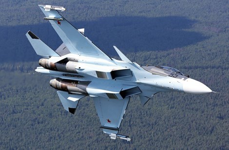 Nga điều 2 tiêm kích Su-30SM “áp sát” Trung Quốc