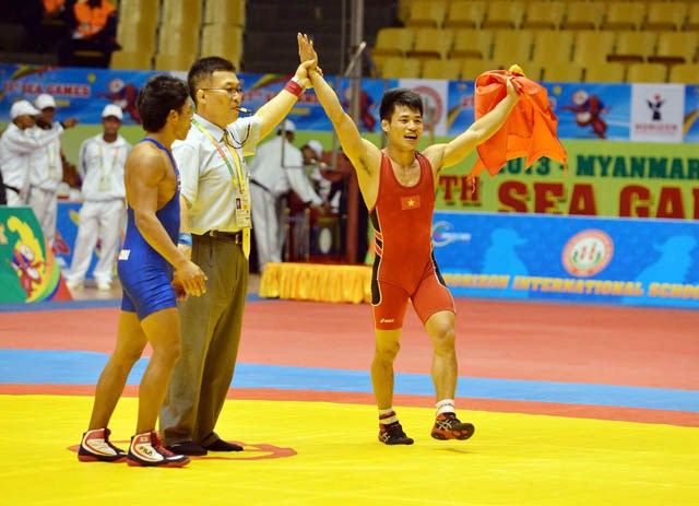 SEA Games 27: Vật và wushu cùng lập cú đúp, VN giành 6 HCV