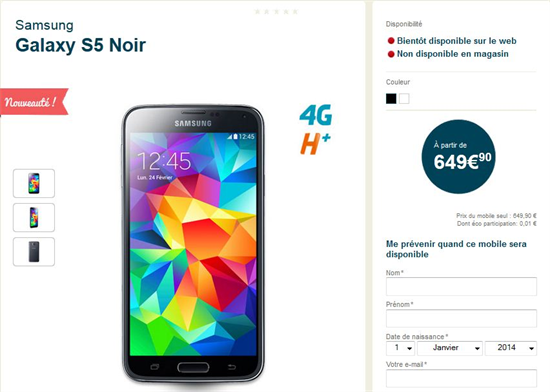 Giá bán Galaxy S5 có thể lên tới 20 triệu khi về Việt Nam