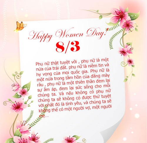Những lời chúc 8/3 hay, ý nghĩa nhất cho người yêu