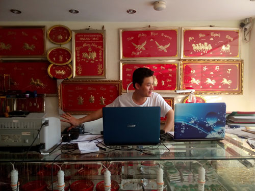 Tiệm vàng Hoàng Mai ngưng hoạt động do 'tinh thần hoảng loạn'
