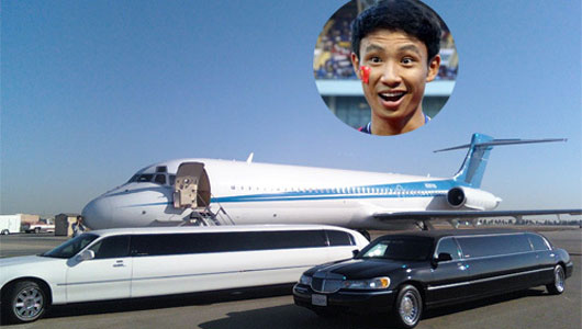 Arsenal đón “Running Man” bằng xe sang Limousine