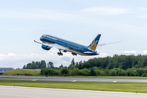 'Giấc mơ bay' Boeing 787-9 của VNA hoàn thành chuyến bay thử đầu tiên