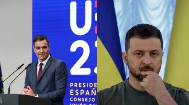 Ngay khi tiếp quản Chủ tịch EU, Thủ tướng Tây Ban Nha thăm Ukraine