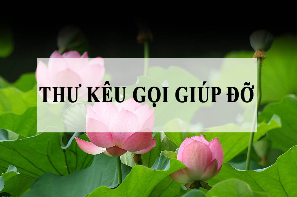 THƯ KÊU GỌI GIÚP ĐỠ