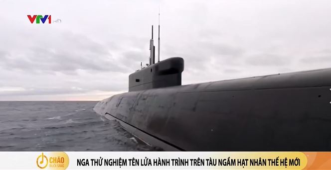 Nga thử nghiệm tên lửa hành trình trên tàu ngầm hạt nhân mới
