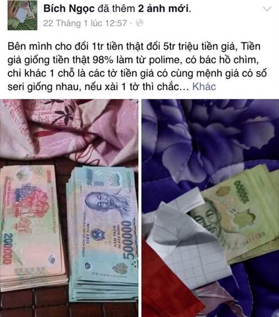 Bộ Công an vào cuộc vụ “đổi tiền giả trên facebook”