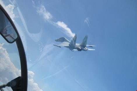 Nóng: Tiêm kích Su-30MK2 gặp sự cố trên biển Nghệ An