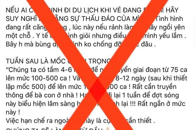 Bộ Y tế cảnh báo thông tin sai sự thật về dịch COVID-19 lan truyền trên mạng