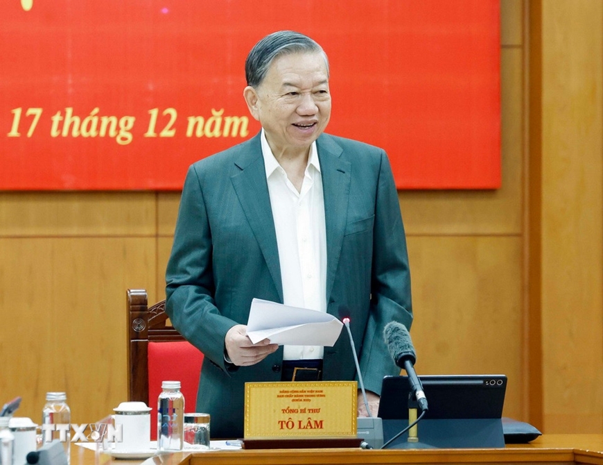 Tổng Bí thư Tô Lâm: Tạo hành lang pháp lý thuận lợi nhất để thúc đẩy phát triển đất nước