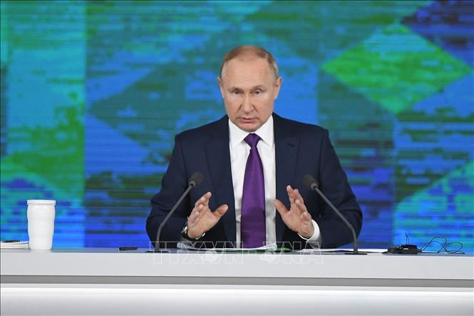 Tổng thống Putin: Kinh tế Nga tăng trưởng 4,6% trong năm 2021