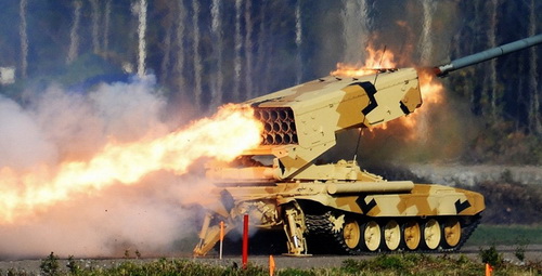 Lộ diện hệ thống phun lửa hạng nặng trên khung gầm Armata của Nga