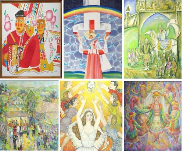 Triển lãm tranh dân gian Nga “Nghi lễ cưới của các dân tộc Nga”