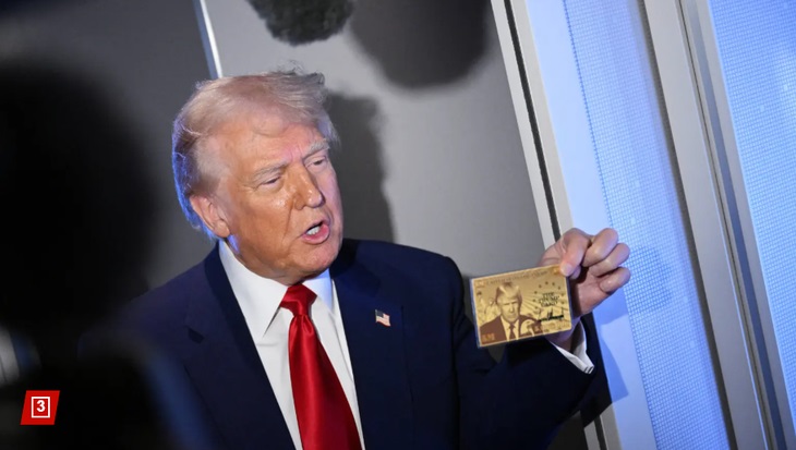 Thẻ vàng nhập cư 5 triệu USD của Mỹ in chân dung ông Trump