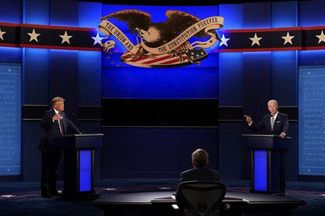 Những điểm đáng chú ý trong phiên tranh luận kịch tính giữa Trump và Biden