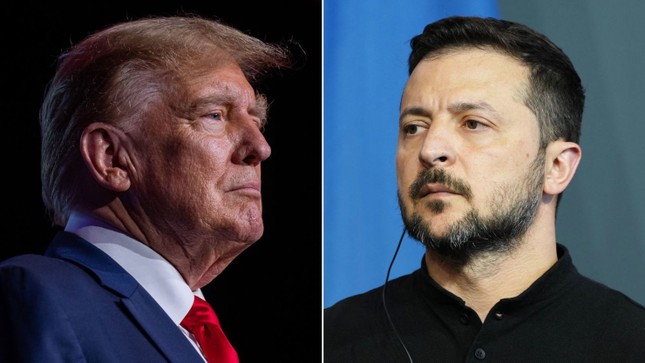 Ông Donald Trump nói chuyện với Tổng thống Ukraine Zelensky