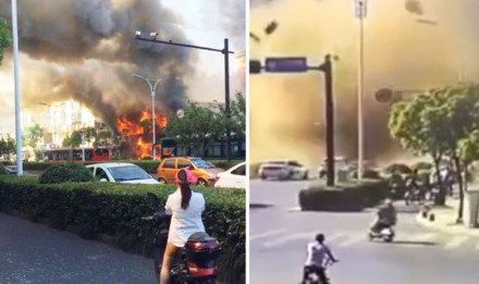 Nổ lớn tại nhà hàng Trung Quốc: Ít nhất 2 người chết, 55 bị thương