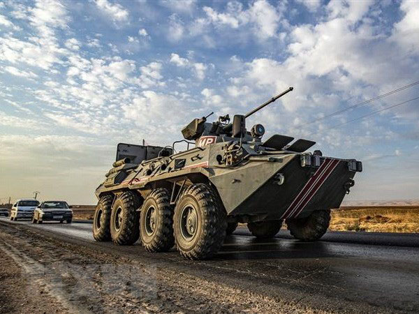 Nga tăng cường xe bọc thép hỗ trợ lực lượng quân cảnh tại Syria