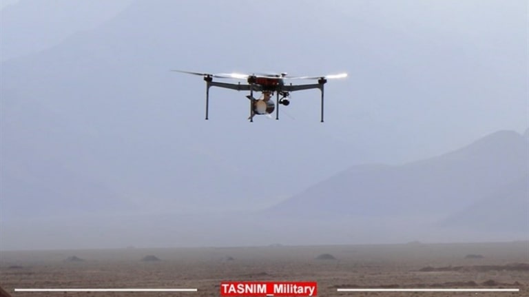 Quân đội Iran ra mắt UAV 4 cánh quạt chiến thuật mới