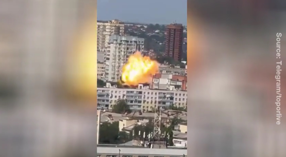 Nga công bố video Ukraine tấn công Rostov-on-Don bằng UAV