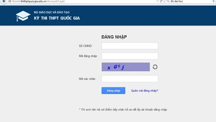 Thí sinh khốn khổ vì cách tra điểm thi của Bộ GD&ĐT