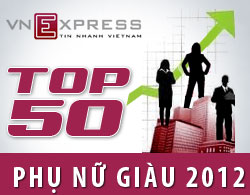 50 phụ nữ giàu nhất sàn chứng khoán 2012