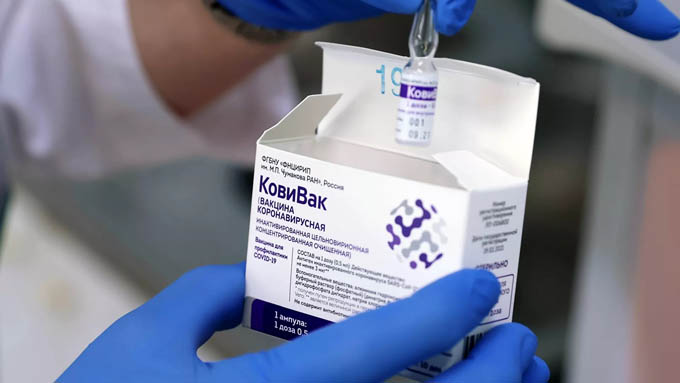 Hiệu quả của vắc xin ngừa coronavirus ''CoviVac'' do Nga sản xuất là 86,9%