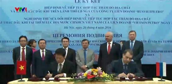Việt - Nga ký Hiệp định thăm dò địa chất và khai thác dầu khí tại Nga