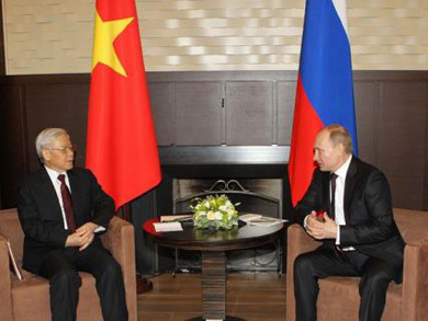 Tổng Bí thư gửi điện cảm ơn Tổng thống Nga Vladimir Putin