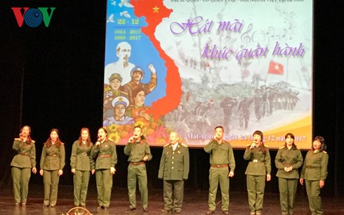 Chương trình nghệ thuật “Hát mãi khúc quân hành” được tổ chức tại Nga