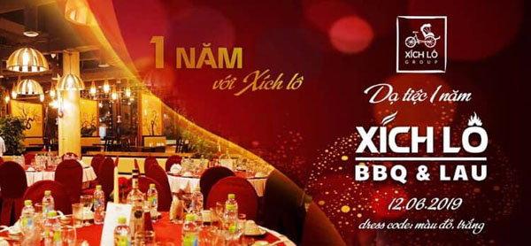 Dạ tiệc kỷ niệm tròn 1 năm nhà hàng Xích Lô BBQ&LẨU