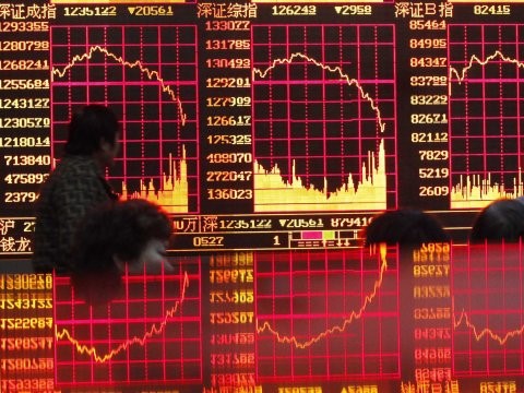 Chứng khoán Trung Quốc lại lao dốc