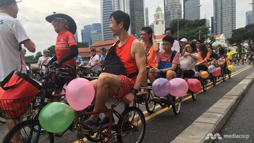 Ngày chủ nhật không ôtô ở Singapore